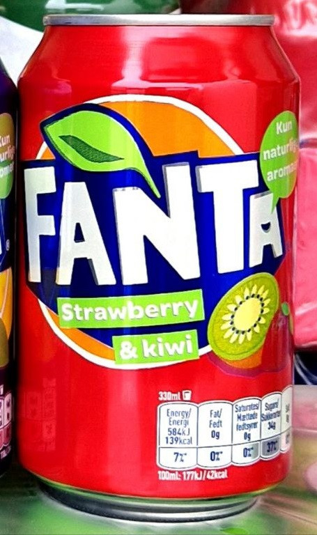 Напій Fanta Strawberry & Kiwi  330 мл.