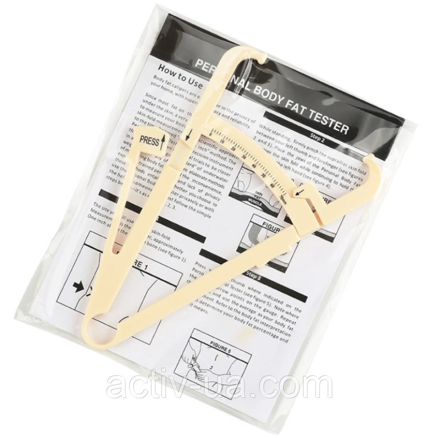 Каліпер механічний Fitness KH, прилад для вимірювання підшкірного жиру