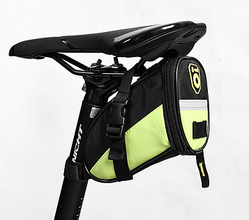 Велосипедна сумка під сідло / Сумка під сидіння велосипеда / Велосумка під сідло Салатовий