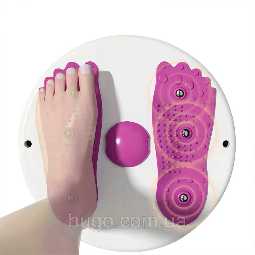 Вращающийся диск + массаж стоп Waist Twisting, 27 см / Диск здоровья для талии и мышц живота - фото 3 - id-p1850020489