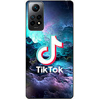 Силіконовий бампер чохол для Xiaomi Redmi Note 12 Pro з малюнком Tik Tok