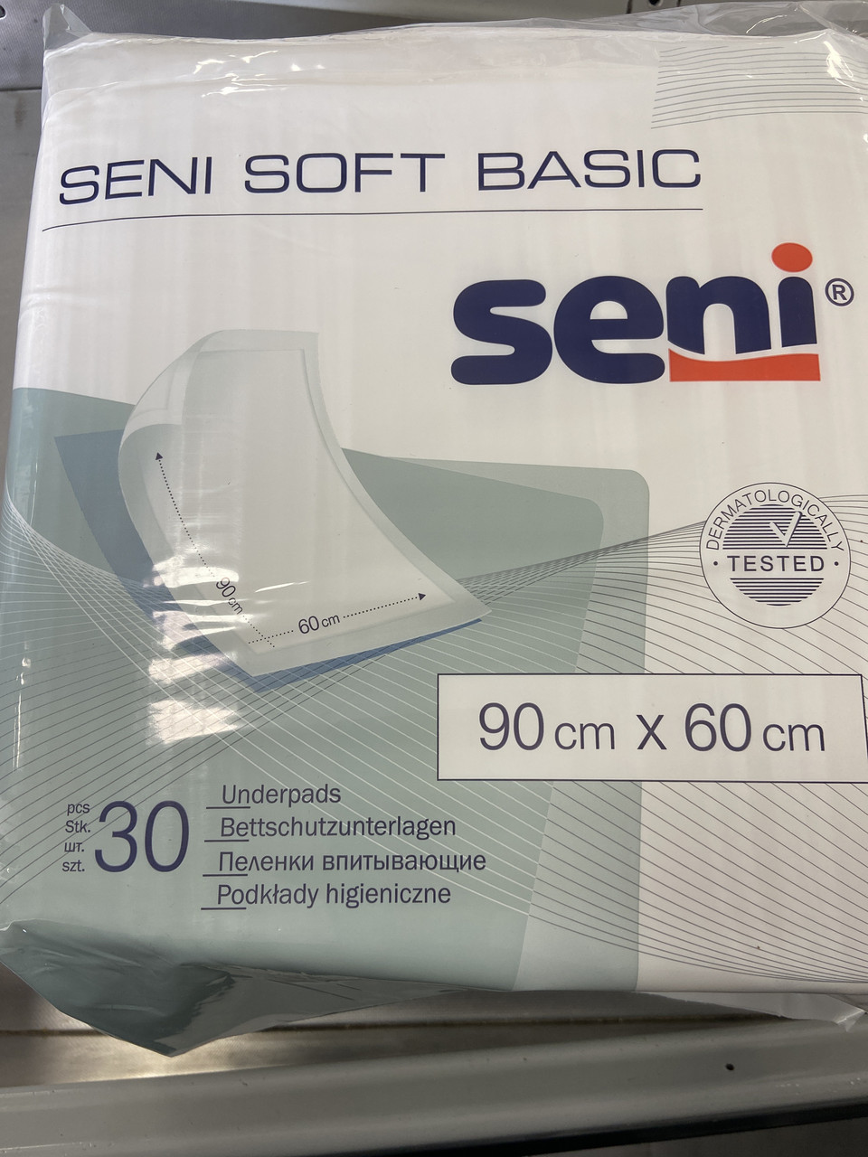 Пелюшки SENI SOFT BASIC 90х60см гігієнічні 30шт