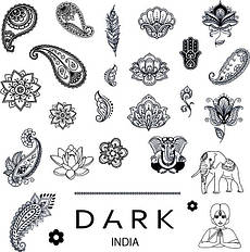 ПЛАСТИНА ДЛЯ СТЕМПІНГУ DARK INDIA