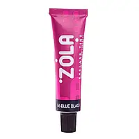 ZOLA 06 Blue Black Фарба для брів з колагеном Eyebrow Tint With Collagen, 15ml.