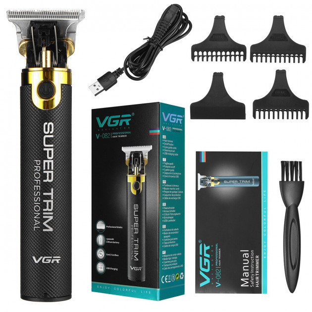 Професійна бездротова машинка для стриження волосся VGR V-082 машинка для волосся бороди
