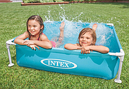 Дитячий каркасний басейн Intex 57173 (Блакитний) Mini Frame Pool (122х122х30 см), фото 3