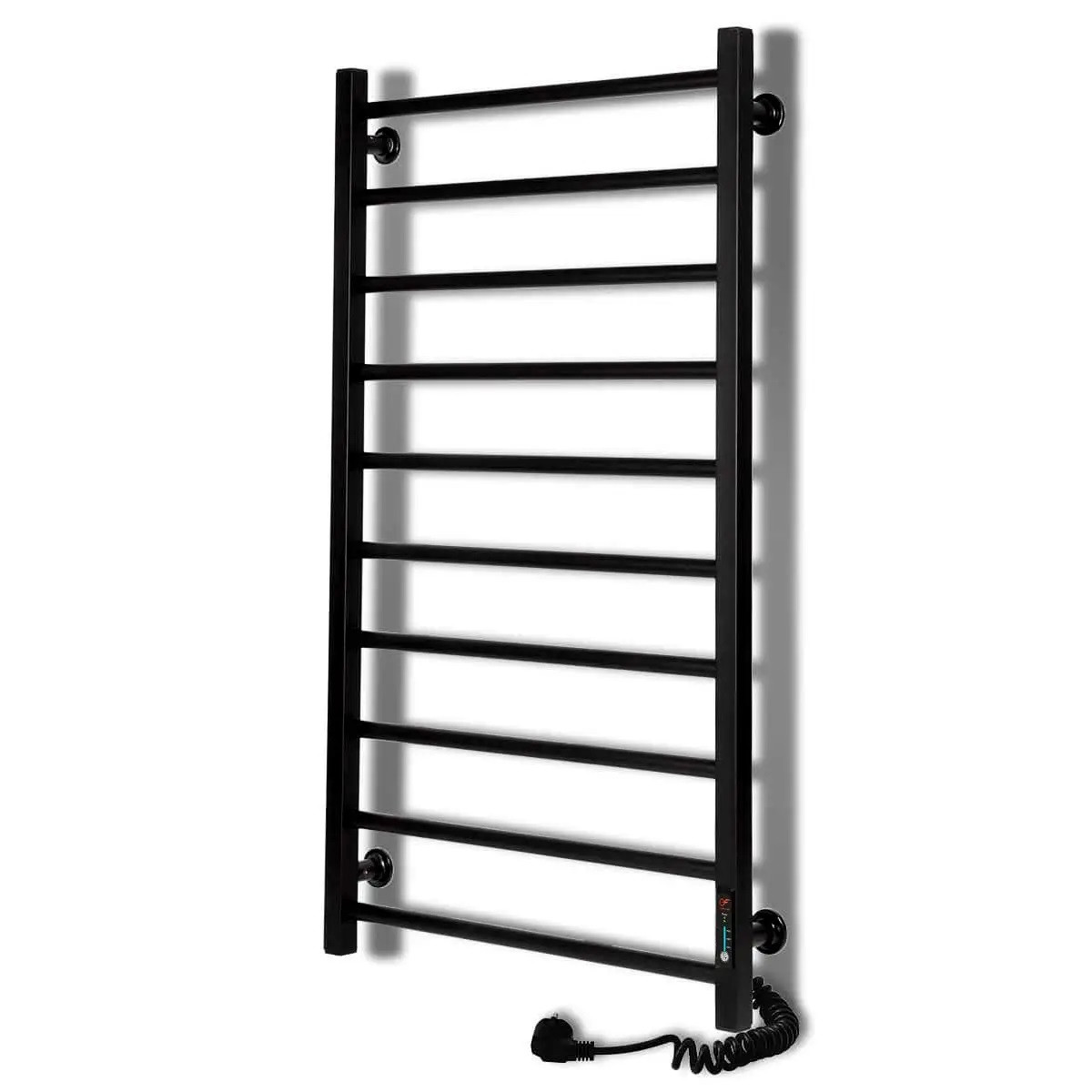 Сушка для рушників EF 10 L 500 x 900 праве підключення Чорний 215 Вт з терморегулятором і таймером, фото 1