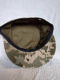Кепка ЗСУ піксель кашкет з кокардою армійська статутна, фото 4