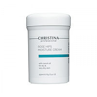 Увлажняющий крем с морковным маслом для сухой кожи, Christina Rose Hips Moisture Cream with Carrot Oil 250 мл.