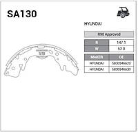 Гальмівні колодки барабанні H-1 (97-) Sangsin SB SA130