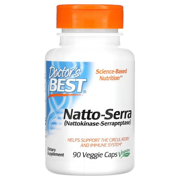 Натто-Серра (Natto-Serra) Doctor's Best 90 рослинних капсул