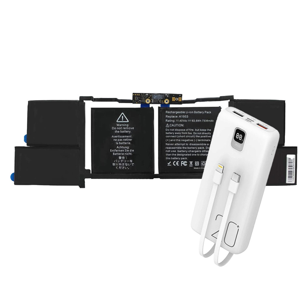 Акумулятор Apple A1953 + PowerBank 20000 mAh / MacBook Pro Retina 15" A1990 2018-2019 гг., фото 1