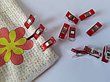 Кліпси для печворку, червоні, фото 3