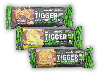 Протеїновий батончик Tigger Zero Multi Layer Protein Bar 60 g vanilla and caramel