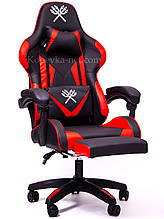 Кресло геймерське Malatec з підставкою для ніг чорно-синіше