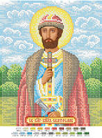 Схема для вишивання бісером Шляхетний Shanh Святослав Володимирський (Юриївський) А4. Габардин