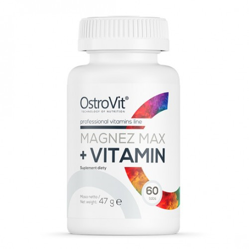 Комплекс вітамінів та мінералів OstroVit Magnez Max + Vitamin 60 tab