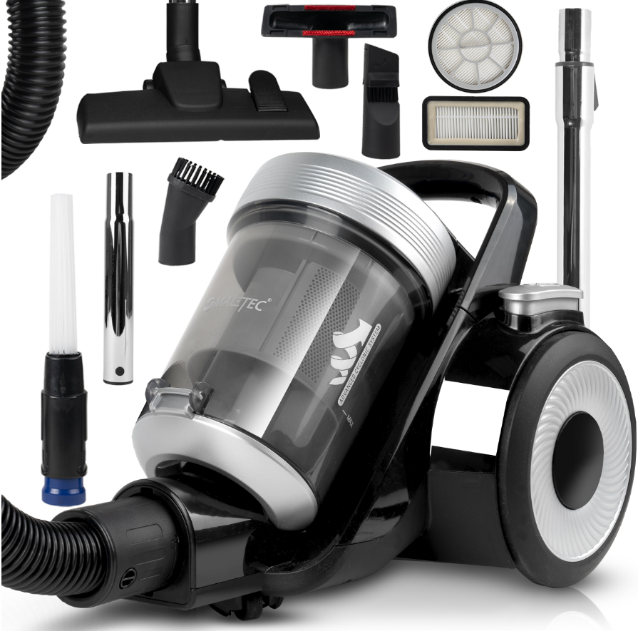 Пилосос безмішковий 12в1 MalTec TURBO CYCLONE (4000 Вт, 2 л, НЕРА, Польща), фото 1