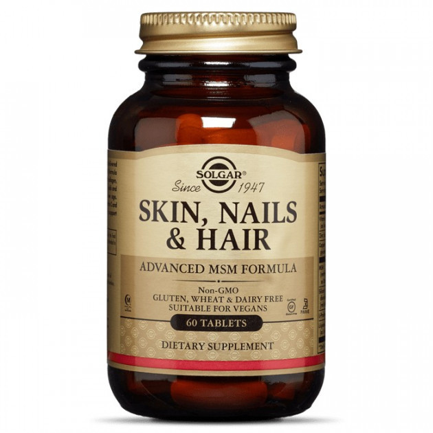 Вітаміни для волосся, шкіри і нігтів Solgar Skin Nails & Hair 60 tabs