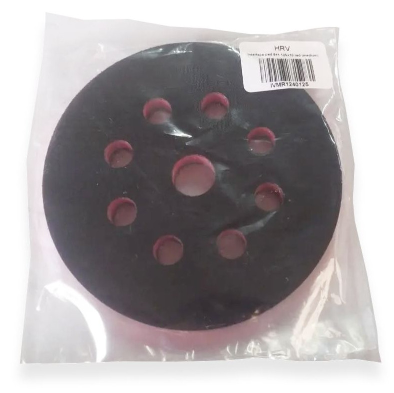 Підкладка середньої жорсткості 125 x 10 мм червона 9 отворів, фото 1