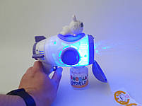 Автомат для мильних бульбашок із вбудованим акумулятором заряджання від USB. Генератор мильних бульбашок, фото 9