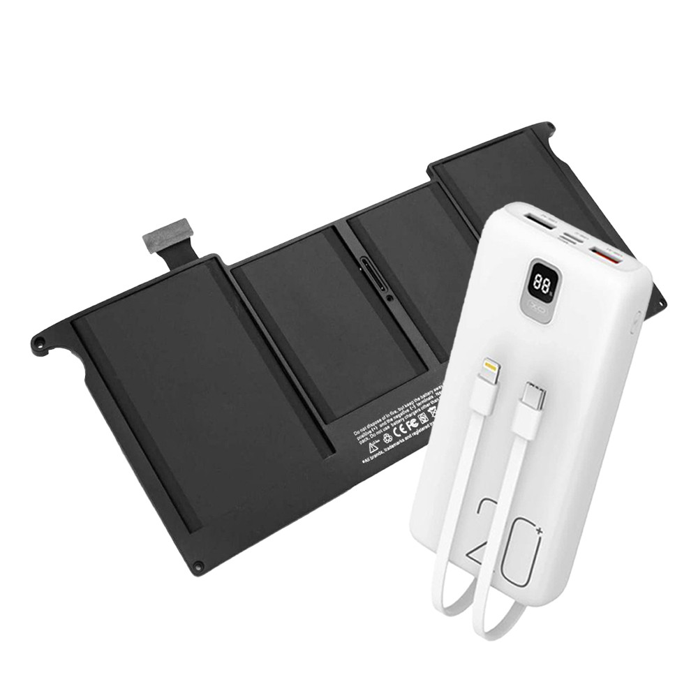 Акумулятор Apple A1495+ PowerBank 20000 mAh / MacBook Air 11" 2011-2017р. A1465 (Взаємозамінна з A1406)