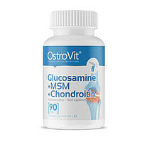 Хондропротектор OstroVit Glucosamine + MSM + Chondroitin 90 tabs