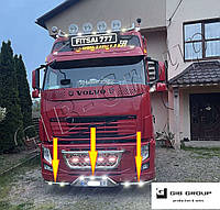 Передняя защита ус для Volvo FH 12-13 (2002 2012) окантовка бампера