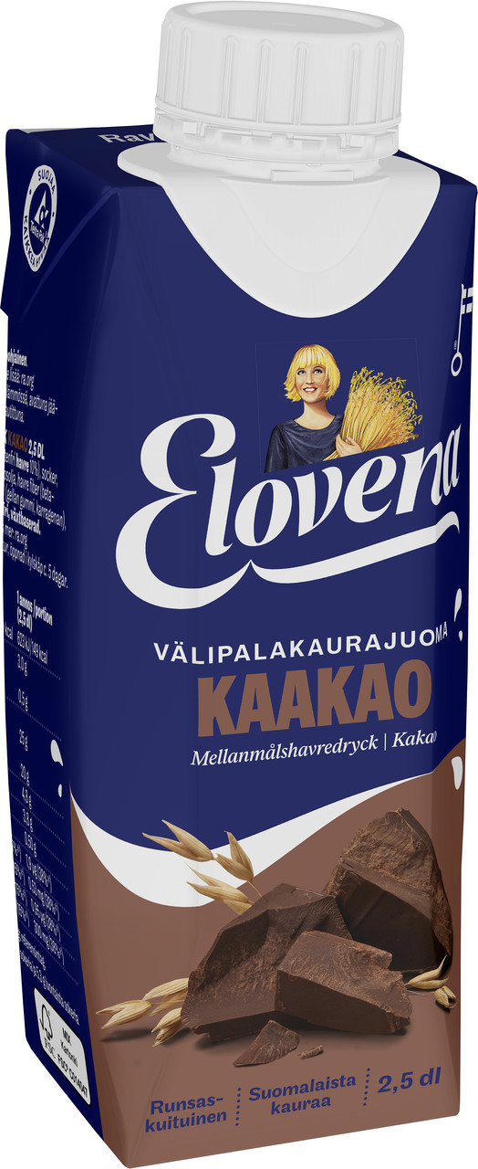 Вівсяний напій ELOVENA із шоколадом 250 мл, (10 шт/ящ)