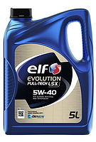 Синтетическое моторное масло ELF 5w40 Evol Fulltech LSX (5л)