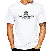 Мужская футболка Баленсиага / Balenciaga Paris . Печать на футболках , логотип
