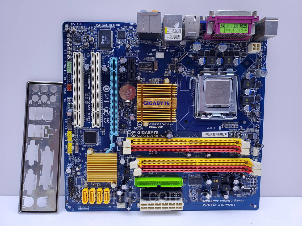 Материнська плата GIGABYTE EG31MF-S2 s775/Quad DDR2