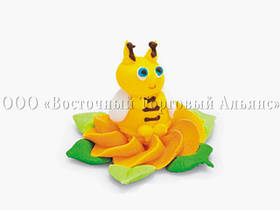 Фігурки з мастики — Бджілка в жовтій квітці — 30920