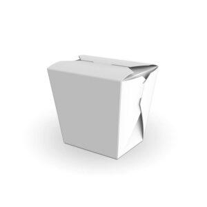 Коробка для лапші та салатів квадратна 0,75 л біла