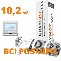 Греющий мат 10.2 м2 GrayHot. Комплект с Е51