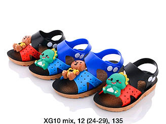 Дитячі літні сандалі унісекс 12 шт., мікс кольору, розміри 24-29