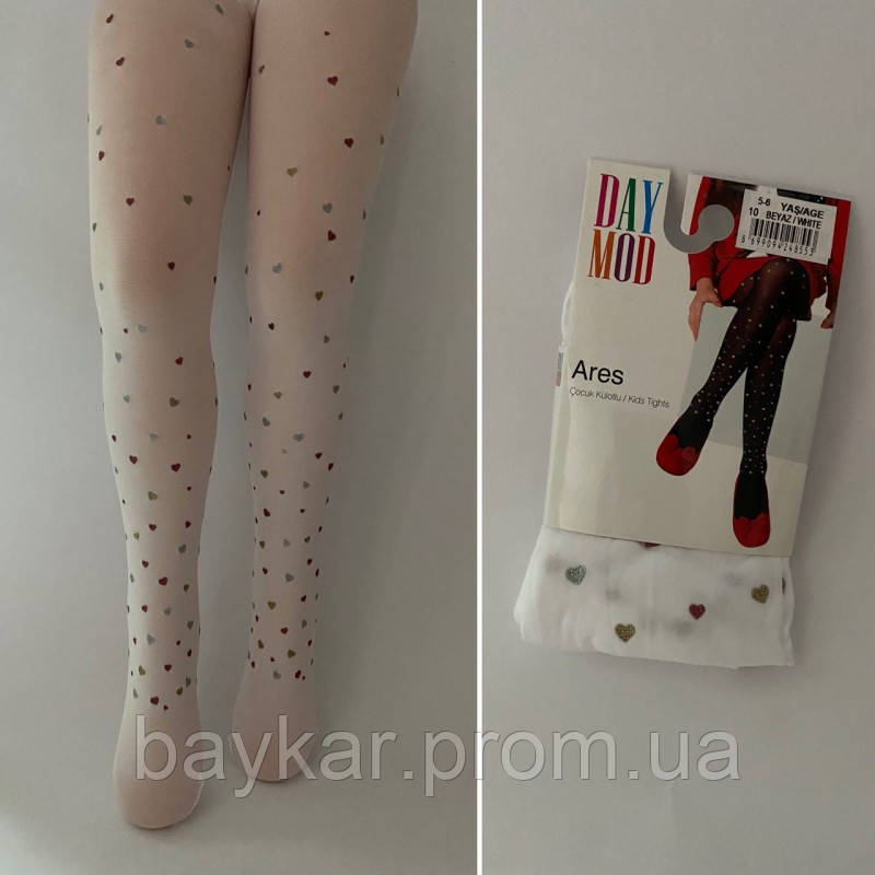 Купить Колготки капроновые для девочки Day Mod Арт. 2125137 белые 11-12 ...