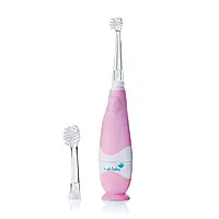 Звуковая зубная щетка Brush-Baby BabySonic от 0 до 3 лет Розовая