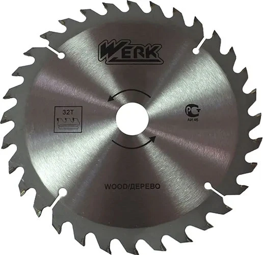 Диск пиляльний для дерева 210х30 32Т Werk, фото 1