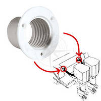 Горловина выхода канала для лодки пластик белый Osculati