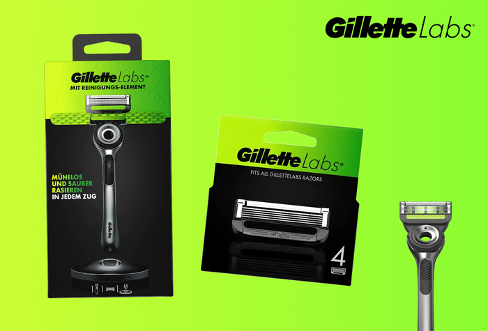Акционный набор Gillette Labs (бритва с 1 сменным картриджем + 4 ...