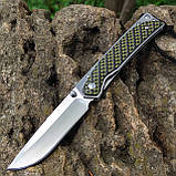 Ніж складний Bee L03-1, дерево, 8Cr13MoV, 18см; 100г; liner lock; paracord (Enlan), фото 2