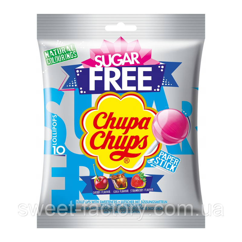 Льодяники Chupa Chups Sugar Free 10s 110g