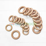 Кільце дерев'яне 54 мм, шліфоване, бук, 1 шт., фото 4