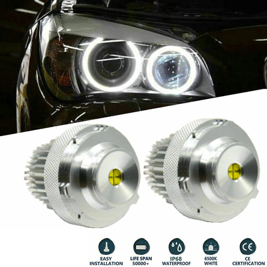 Ангельські очі Led Marker для BMW E60 2007-10 Білі Лед маркер 2х40Вт