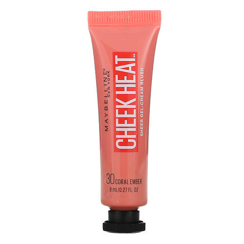 Maybelline, Cheek Heat, крем-румяна с коралловым покрытием, 8 мл (0,27 ...