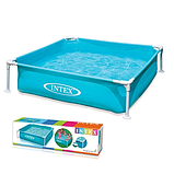 Дитячий каркасний басейн Intex 57173 (Блакитний) Mini Frame Pool (122х122х30 см), фото 2