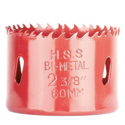 Свердел корончатий біметалічний 60 мм INTERTOOL SD-5660, фото 2