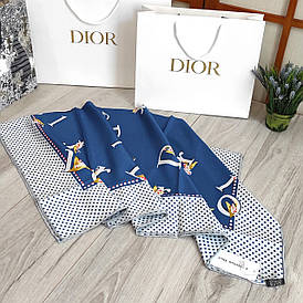 Хустка D.i.o.r шовкова з ручною підшивкою