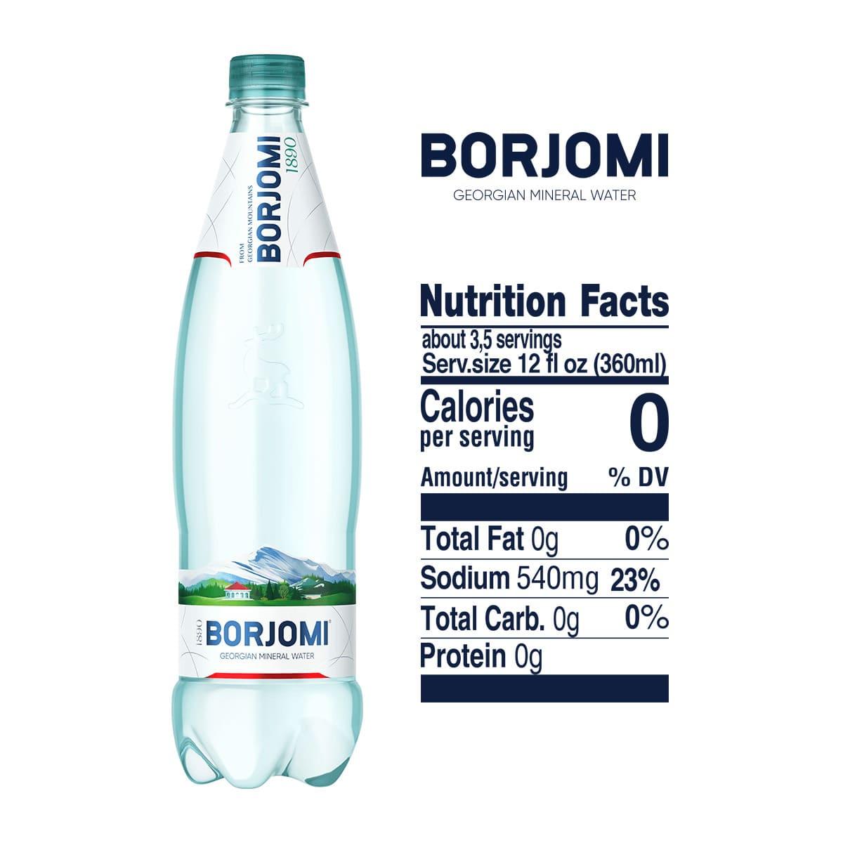 Вода Borjomi минеральная лечебно-столовая сильногазированная 1,25 х 6 бутылок - фото 5 - id-p1850146387